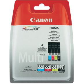 Image of Canon Cli-551 C/M/Y/Bk Multi Pack Sec Value Pc