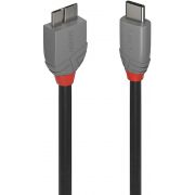 Lindy 36621 USB-kabel 1 m USB 3.2 Gen 1 (3.1 Gen 1) USB C Micro-USB B Zwart