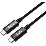 CLUB3D USB4 Gen3x2 Type-C Bi-Directional Cable 8K60Hz, Data 40Gbps, PD 240W(48V/5A) EPR M/M 2m / 6.5