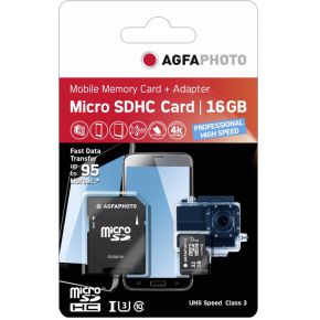 Image of AgfaPhoto 16 GB microSDHC-card Class10 UHS-1 U3
