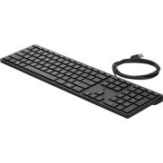 HP 320K USB AZERTY (Belgisch) Zwart toetsenbord