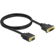 DeLOCK 86756 video kabel adapter 1 m DVI-A VGA (D-Sub) Zwart
