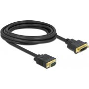 DeLOCK 86758 video kabel adapter 3 m DVI-A VGA (D-Sub) Zwart