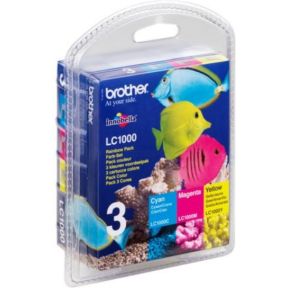 Image of Brother Cartridge multipack LC-1000C/M/Y Cyaan, Magenta, Geel