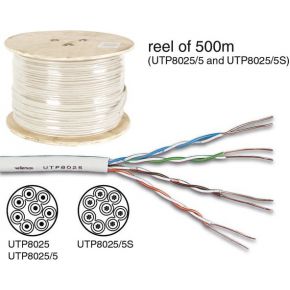 Image of Utp Kabel Cat5e 4 X 2 X 0.51mm Ivoor / 4 Twisted Pairs - 100m