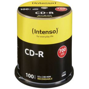 Image of 1x100 Intenso CD-R 80 / 700MB 52x Speed, Cakebox