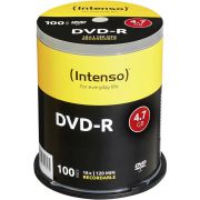 1x100-Intenso-DVD-R-4-7GB-16x-Speed-Cakebox
