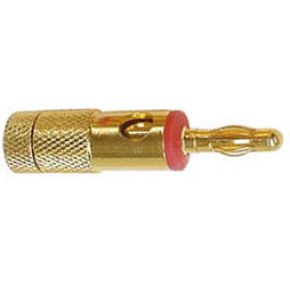 Image of Banana Plugs 4mm Gold - Red - (5 st.)