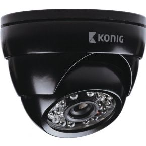 Image of König CCTV dome camera met IR LED