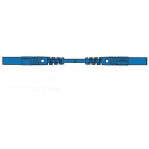 Image of CONTACT PROTECTED INJECTION-MOULDED MEASURING LEAD 4mm 50cm / BLUE (ML