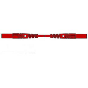 Image of Contact Protected Measuring Lead 4mm 100cm / Red (mlb/gg-sh 100/1)