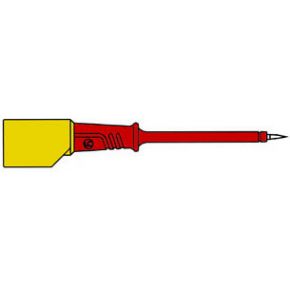 Image of Contact-protected Test Probe 4mm With Slender Stainless Steel Tip / Red (prf 2s)