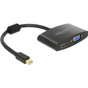 Image of DeLOCK - Adapter Mini Displayport Male HDMI / VGA Female (65553)