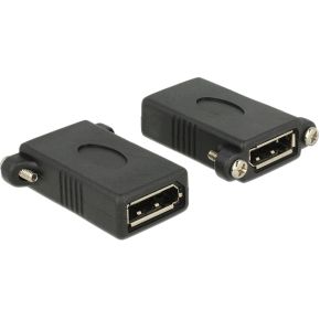 Image of DeLOCK DisplayPort 1.1 F-F DisplayPort DisplayPort Zwart