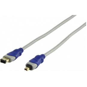 Image of FireWire 400 Kabel FireWire 4-Pins Male - FireWire 6-Pins Male 1.80 M Grijs
