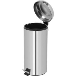 Image of Pedaalemmer - Rond - 30 L - Inox