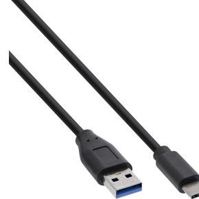 Image of InLine 0.5m, USB3.1-C/USB3.1-A 0.5m USB C USB A Zwart