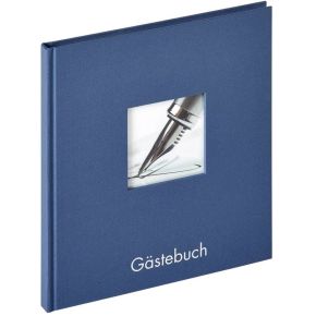 Image of Walther Fun gastenboek blauw 23x25 72 witte pagina's GB205L