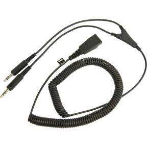 Image of Jabra PC cord - QD to 2x3.5mm