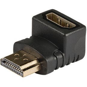 Image of HDMI 90 haaks adapter HDMI connector - HDMI ingang 1 stuk grijs - Kön