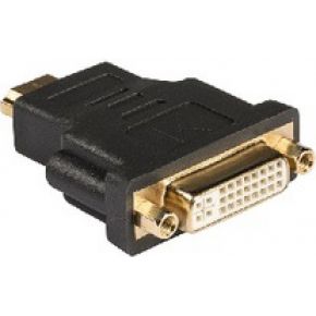 Image of HDMI - DVI adapter HDMI connector - DVI-D female 1 stuk grijs - König