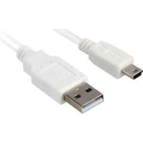 Image of Sharkoon 1.5m, USB2.0 Mini-B/USB2.0-A 1.5m USB A Mini-USB B Wit