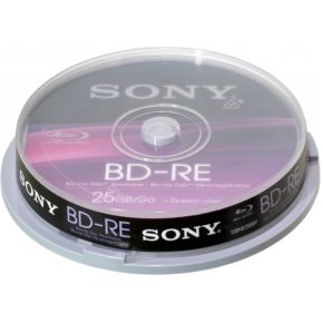 Image of Sony 10BNE25SP Blu-ray BD-RE disc 25 GB 10 stuks Spindel Herschrijfbaar