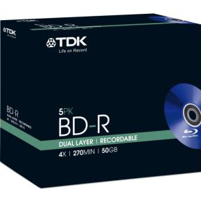 Image of TDK 5 x BD-R DL 50GB