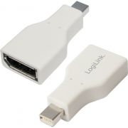 LogiLink-CV0110-Mini-Displayport-DisplayPort-Grijs-kabeladapter-verloopstukje
