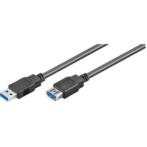 Image of USB 3.0 verlengkabel - 5 meter - Zwart - Goobay