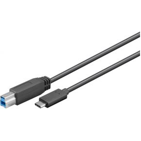 Image of USB C naar USB B - 1 meter - USB C naar USB 3.0 B - Goobay