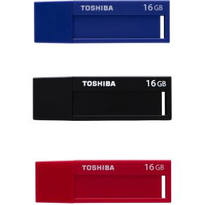 Image of Toshiba TransMemory U302 16GB USB 3.0 Zwart, Blauw, Rood USB flash drive
