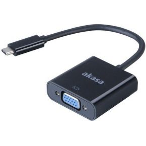 Image of Akasa AK-CBCA03-15BK USB Type-C VGA Zwart kabeladapter/verloopstukje