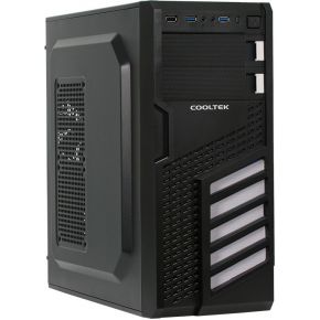 Image of Cooltek CT KX W Midi-Toren Zwart, Wit computerbehuizing