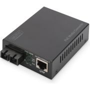 Digitus DN-82150 1000Mbit/s 850nm Multimode Zwart netwerk media converter