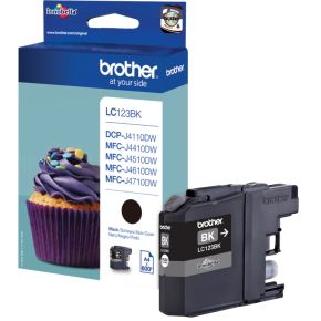 Image of Brother Ink Cartridge Lc-123Bk Black 600 Pages