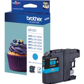 Image of Brother Ink Cartridge Lc-123C Cyan 600 Pages