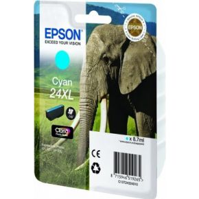 Image of Epson Singlepack Cyan 24XL Claria Photo HD Ink