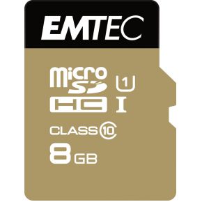 Image of Emtec microSDHC 8GB Class10 Gold +