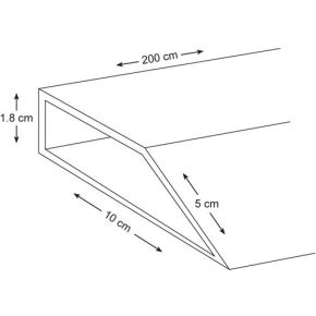 Image of Alluminium Hoekprofiel - 200 Cm