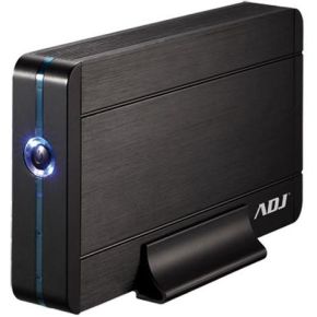 Image of ADJ 120-00010 Externe harde schijf Behuizing stone 3.5 inch SATA USB3.0 LED Black