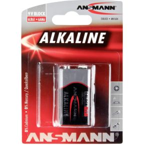 Image of 1 Ansmann Alkaline 9V-Block red-line