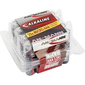 Image of 1x20 Ansmann Alkaline Micro AAA LR 03 red-line Box