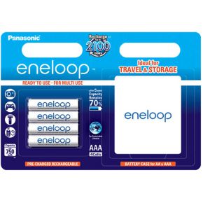 Image of 1x4 Panasonic Eneloop Micro AAA 750 mAh + Accubox