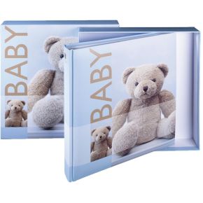 Image of Henzo Bobbi blauw 28x30.5 456 paginas Babyalbum 2009007