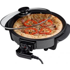 Image of Cuisinier Deluxe Pizzapan met glazen deksel (40cm)