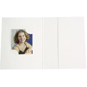 Image of 1x100 Daiber Pasfotomapjes wit voor 3 fotoformaten