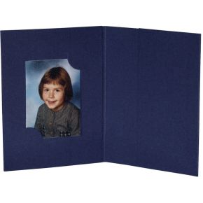 Image of 1x100 Daiber Pasfotomappen blauw voor 3 pasfotoformaten
