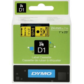 Image of DYMO D1 Labeltape Tapekleur: Geel Tekstkleur:Zwart 24 mm 7 m