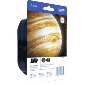 Image of Brother Inkt LC-1240BK Origineel 2-pack Zwart LC1240BKBP2DR